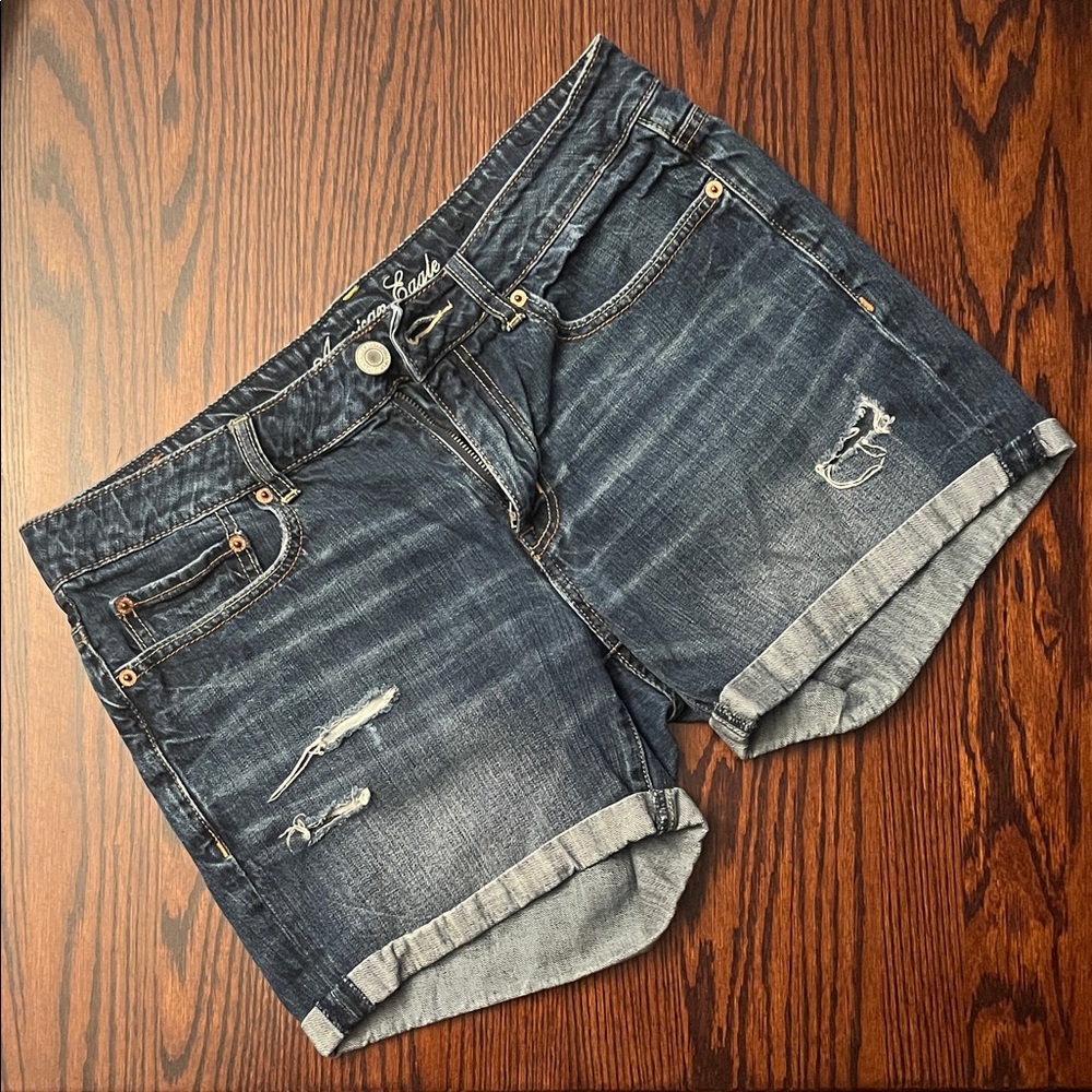 American Eagle Outfitters Dark Blue Jean Shorts